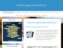 Tablet Screenshot of calendrier-agenda.fr